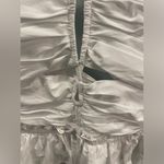 Olivaceous white halter tie romper with cutouts Photo 1