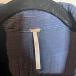 Free People  All About the Feels Navy Gauze top Photo 4