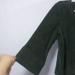 Live a Little  Olive Green Corduroy Tortoise Button Front Size XL Photo 4