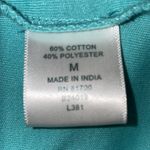 Blair V-neck top 3/4 sleeves light turquoise blue color soft cotton NEW size M Photo 4