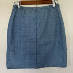 Christopher & Banks Vintage Christopher & Banks Denim Mini Pencil Skirt Bareback Front Pockets 10 Photo 0