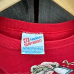 Vintage Hanes Heavyweight Grandma Bear Graphic Sweatshirt Red Size M Photo 2