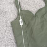 Abercrombie & Fitch Olive green sweatheart neck Crop Top Photo 2