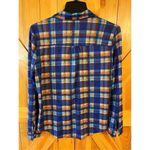 Self Esteem  Women’s Multicolor Plaid Long Sleeve Button Down Shirt Size Large (2 Photo 3