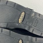 KLOGS Footwear Black Leather Flower Embossed Austin Oil & Slip Resistant Clogs Size 8.5 Photo 10