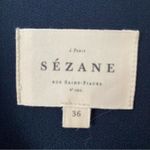Sézane Sezane Manhatt Navy Blue Belted Jumpsuit size 36 US 4 Photo 7