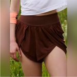 New FP Movement Find Your Flow Shorts in Argan Oil Brown Size L Photo 3