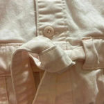 Levi's  Women's Soft Surplus Denim Romper Shorts Blush Pink Size Large Y2K Preppy Photo 6