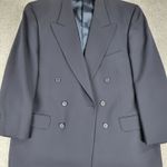 Joseph Abboud Nordstrom Blazer Mens 41S Navy‎ Peak Lapel Double Breasted Coat Blue Size XL Photo 14
