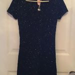 NWT TULLE ANTHROPOLGIE SEQUIN SWEATER DRESS. M Black Size M Photo 4