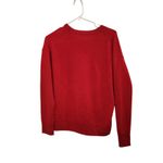 Nordstrom  Red Samba Knit Slouchy Classic Casual V-Neck Pullover Sweater Size XS Photo 1