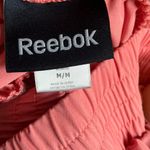 Reebok Women's Pink Shorts Size Medium Athletic Running Side Stripe White Trim Photo 2