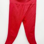 Aerie Leggings Womens Large Coral Pink Offline Seamless Capri Cropped Legging Photo 0