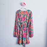 Baltic Born  Teal Floral Wesley Long Sleeve Mini Dress Photo 5