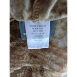 Dots Brown Snakeskin Print Tunic with Sheer Overlay Size Small Tan Photo 5