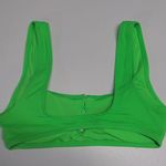 Aerie  Scoop Neck Green Women's Textured Bikini Bra Top  Size XS Photo 3