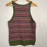 Sundance cotton Green and Pink knitted tank top size medium Photo 4