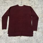 SO Burgundy Cable Crew Neck Long Sleeve Sweater Size L Photo 7