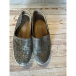 Naturalizer  Thea Platform Espadrille Slip On Size 6.5M Pewter Iridescent Silver Photo 2