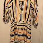 Lost + Wander REVOLVE NWT CORY Cream Blue STRIPED Boho MINI DRESS MEDIUM Photo 3