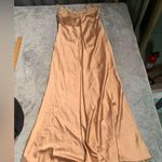 Hello Molly NWT  champagne satin dress medium/6 Photo 6