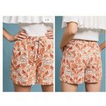 Anthropologie  linen Jolene floral printed shorts sz S Photo 1