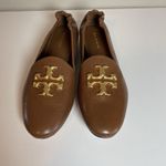 Tory Burch  Size 7 M Eleanor Loafer Shoes Flats Brown Gold Leather Photo 1