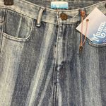 Show Me Your Mumu Jeans Blue Austin high waisted stripped denim pants NWT! Photo 3