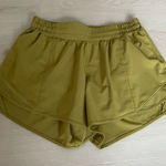 Lululemon  Athletica Mustard Yellow Women's Athletic Shorts Photo 0