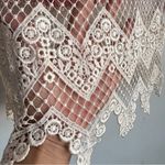 Jessica McClintock Vintage 80s Jessica McClintock Lord & Taylor Pink 100% Silk And Lace Top Size 6 Photo 4