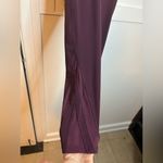 Balance Collection  Burgundy Mesh Ankle Leggings Photo 4