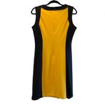 Emma & Michelle Emma & Michele Midi Color Block Sheath Dress Black & Goldenrod Ladies Size 10 Photo 1