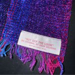 Gorgeous Barb Geurink hot off the loom Multicolor Striped Scarf Purple Photo 2
