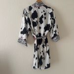 Natori  Josie Cow Zebra Print Lightweight Kimono Robe Photo 3