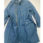 Worthington Women's Wool military styleCoat, XL, Blue Photo 2