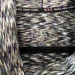 Andrew Marc  Black and White Cowl Neck Sweater with Textured Knit Photo 2