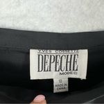 Yves Cossette Depeche Mode Silk Floral Embroidered‎ Beaded High Rise Crop Pant Black Size 10 Photo 2