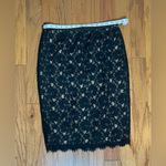 BCBGMAXAZRIA - Black Floral Lace Pencil Skirt Size M Photo 1