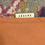 Sézane Sezane La Chamade Heart Zip Top Cotton Canvas Clutch Cosmetic Pouch New Photo 3