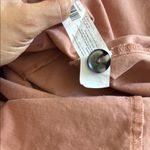 Brown Mini Dress with Mandarin Collar and Short Sleeves Photo 10