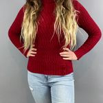 Loft Knit Pattern Sweater With Button Detail Photo 1