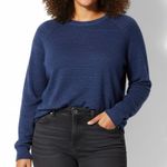 Gap  100% Cotton Crewneck Sweater Pullover Womens XXL Navy Blue Classic Cozy Photo 0