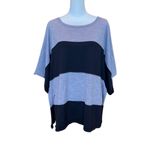 Lafayette 148 Sweater Women’s XL* Gray Black Wool Short Sleeve Boxy Soft Fall Photo 6