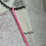 Vintage Handmade Knit 100% Wool Sweater Size XS / S Crew Neck Pullover Cream Photo 5