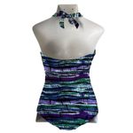 Your Best‎ Look Size 14 NWT Geometric Print Multicolor Tummy Control Swim… Photo 3