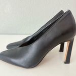 Vince Camuto Setenda Pump Black Leather 3.5” Heels Shoes Women’s 5 M New No Box Photo 1