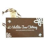 Matilda Jane  Just Imagine Comfort Embroidered Gray Dress Pockets Size Medium NWT Photo 9