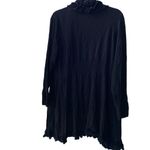NWT 🖤 I.N.C. Macy’s Long Cardigan/Duster Ruffled Trim Cotton Blend Deep Black 2X Photo 2
