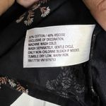 Knox Rose Women’s Black Floral Embroidered Puff Sleeve Peasant Blouse - Size XXL Photo 2