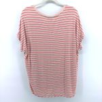 Soma  Essential Tee Women's Pink Red Stripe Dolman Sleeve Hi Low Top Large Cozy Photo 5